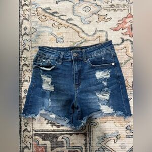Women's Distressed Denim Shorts - Judy Blue